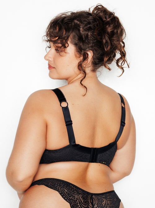 Dentelle beha bedekkend kant zwart - Kiabi