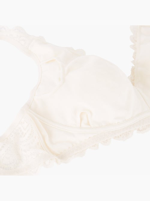 Dentelle beha postoperatief driehoek ecru - Kiabi
