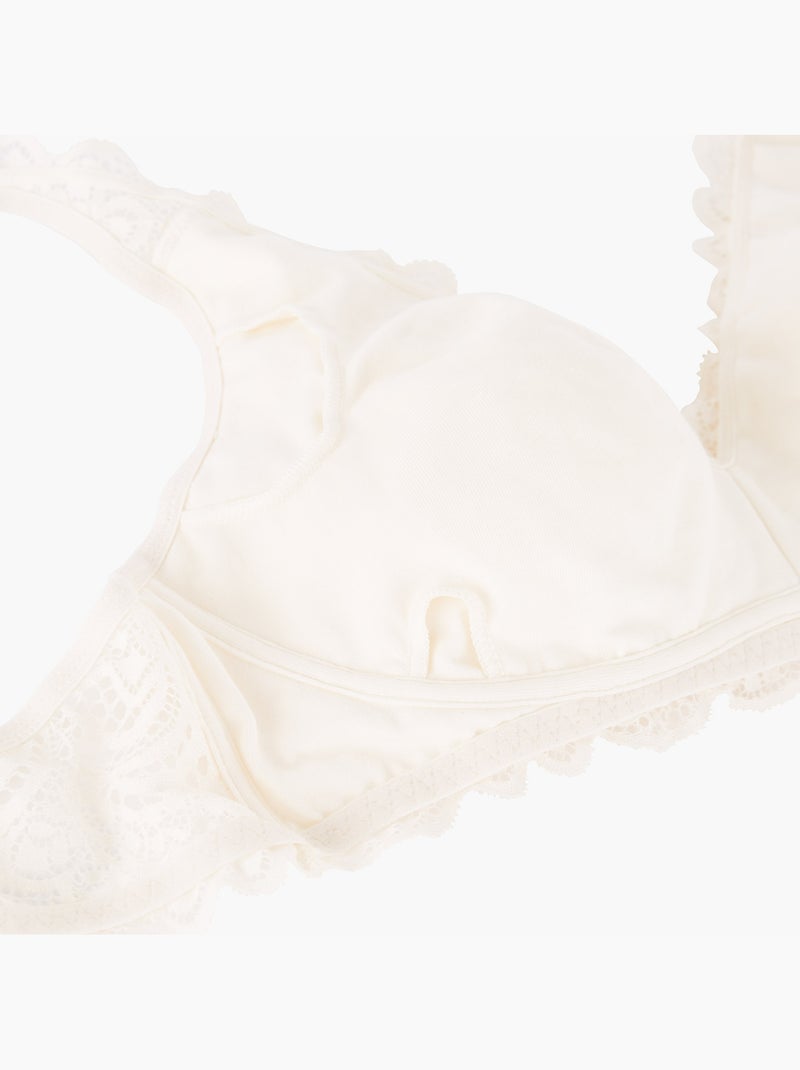Dentelle beha postoperatief driehoek ecru Ecru - Kiabi