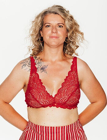 Dentelle beha postoperatief driehoek ecru