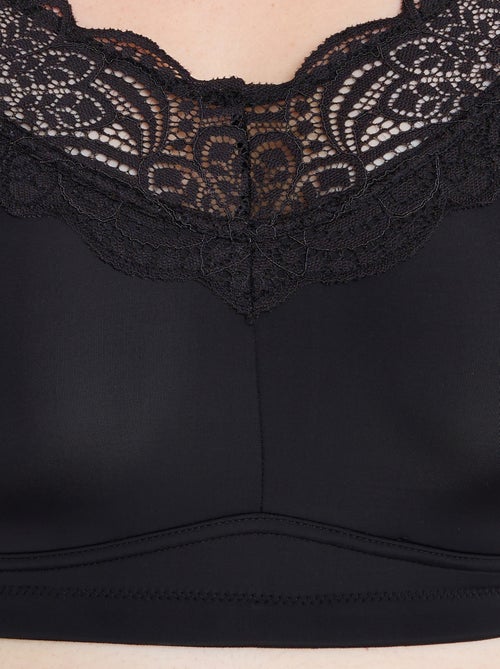 Dentelle beha postoperatieve brassière zwart - Kiabi