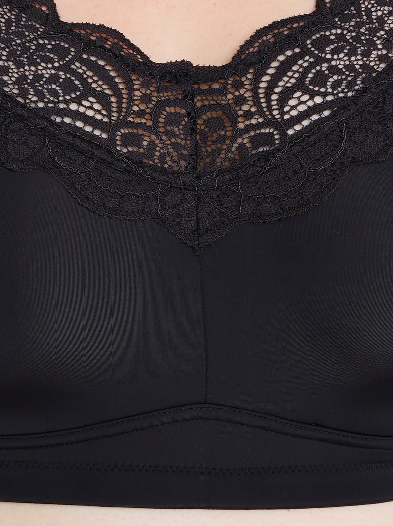 Dentelle beha postoperatieve brassière zwart Zwart - Kiabi