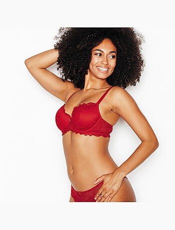 Dentelle beha vergrotend kant zwart