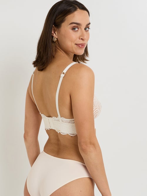 Dentelle beha zonder beugel ecru - Kiabi