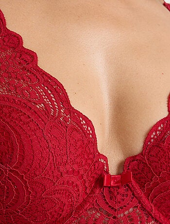 Dentelle body verstevigend rood