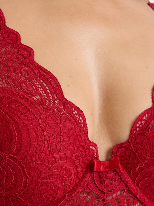 Dentelle body verstevigend rood - Kiabi Dentelle body verstevigend rood - Kiabi