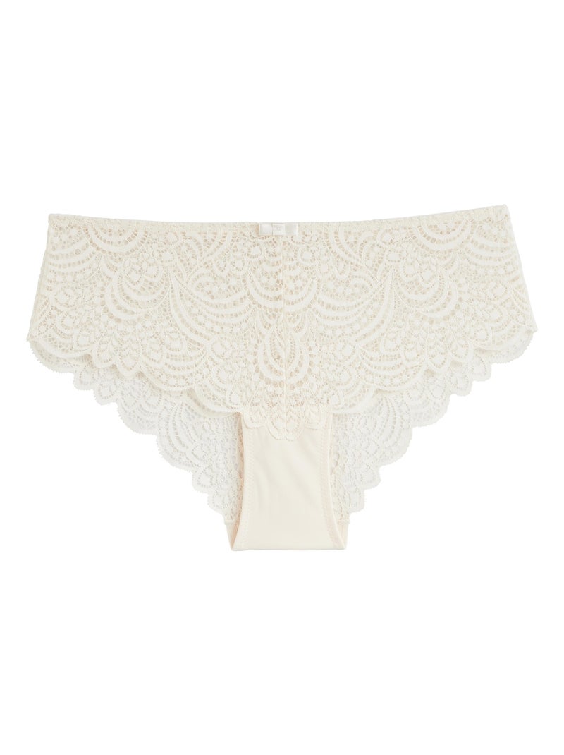 Dentelle shorty kant ecru Ecru - Kiabi