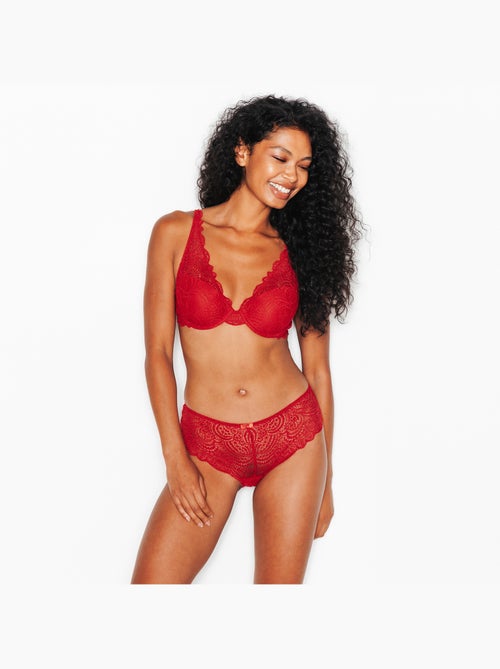 Dentelle shorty kant rood - Kiabi Dentelle shorty kant rood - Kiabi
