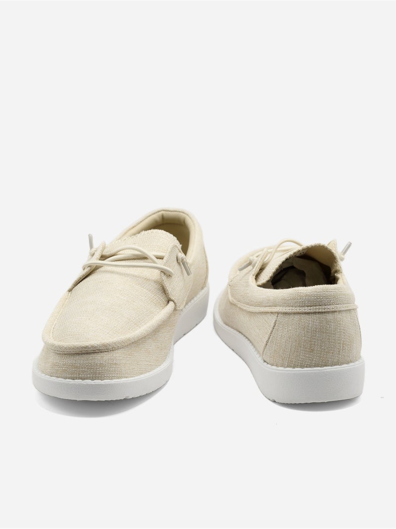 Derbies a lacets Beige - Kiabi