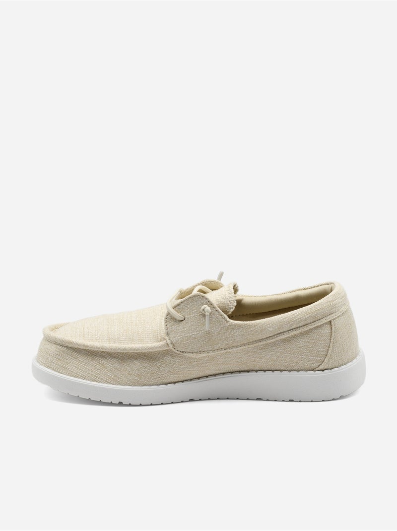 Derbies a lacets Beige - Kiabi