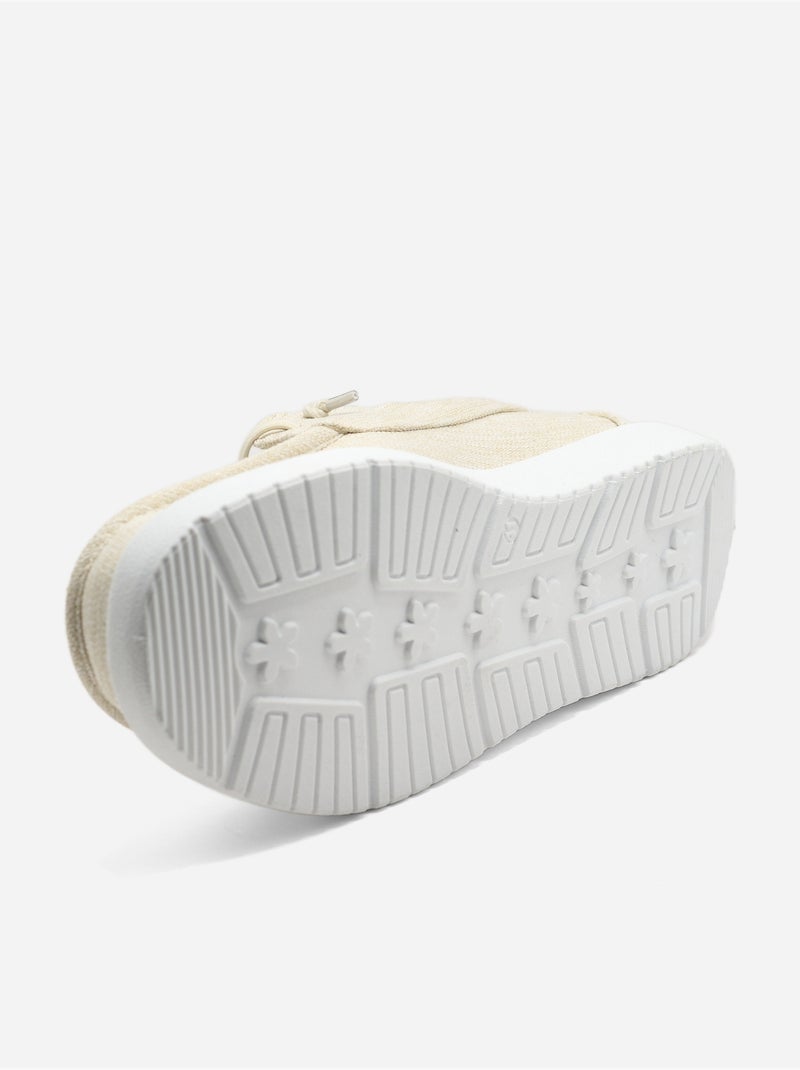 Derbies a lacets Beige - Kiabi