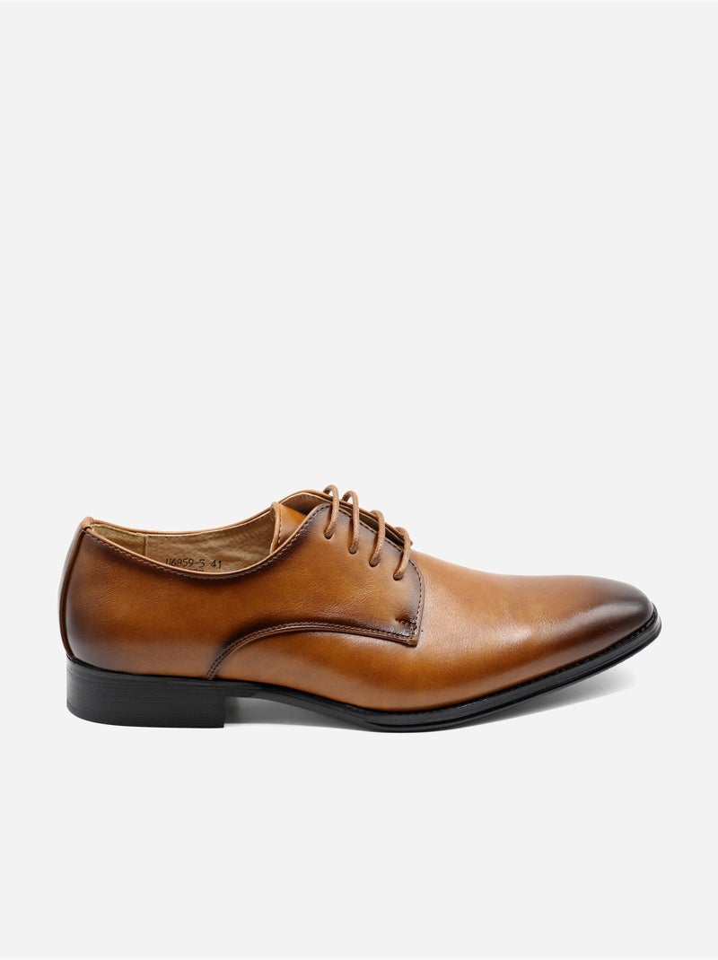 Derbies en cuir - Uomo Marron - Kiabi