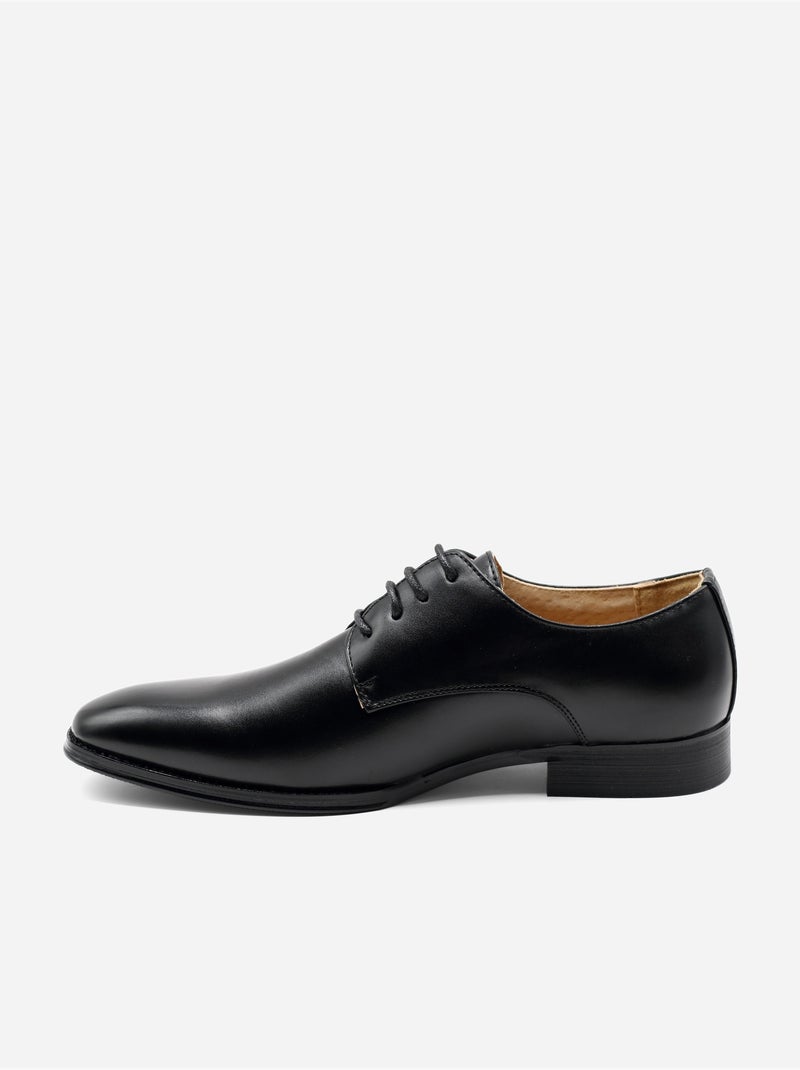 Derbies en cuir - Uomo Noir - Kiabi