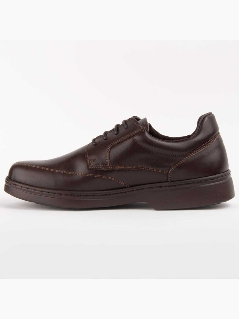 Derby & Richelieu Cuir Naturel Purapiel Marron - Kiabi