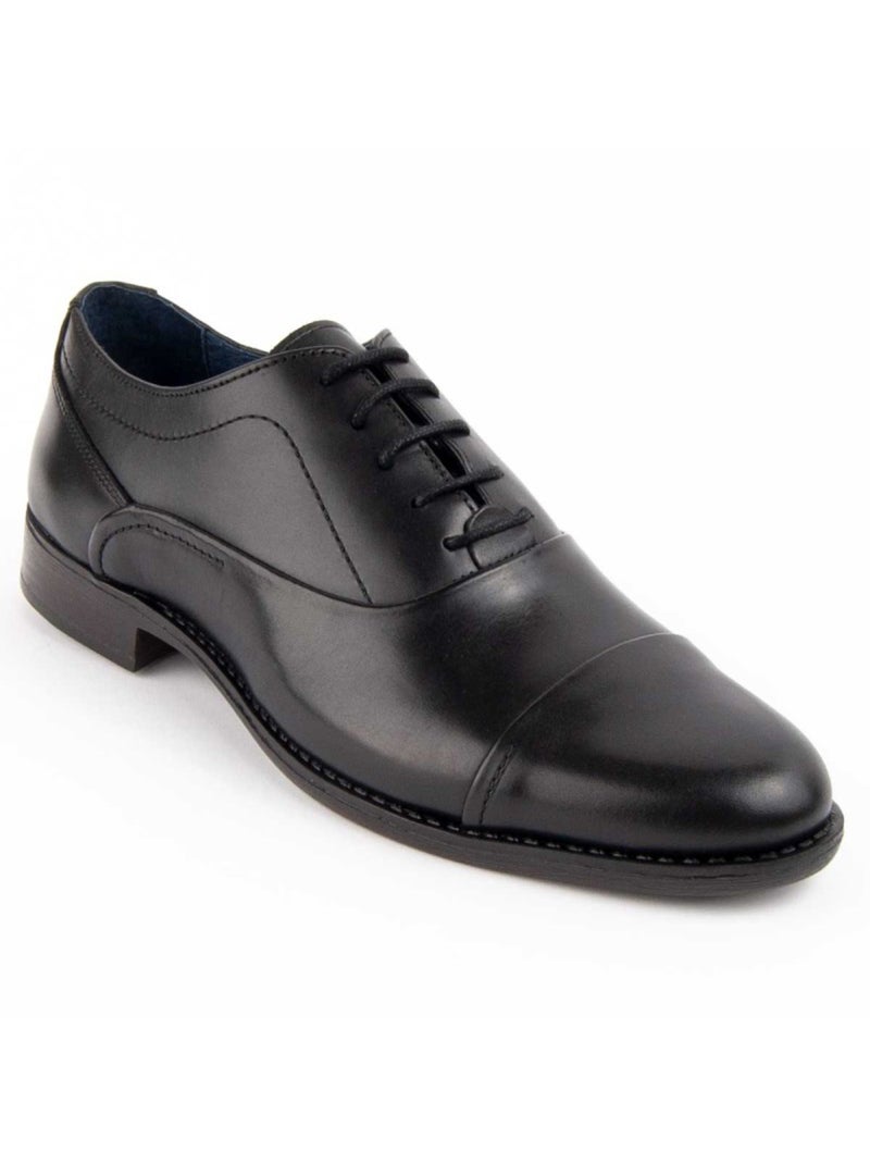Derby & Richelieu Cuir Naturel Purapiel Noir - Kiabi