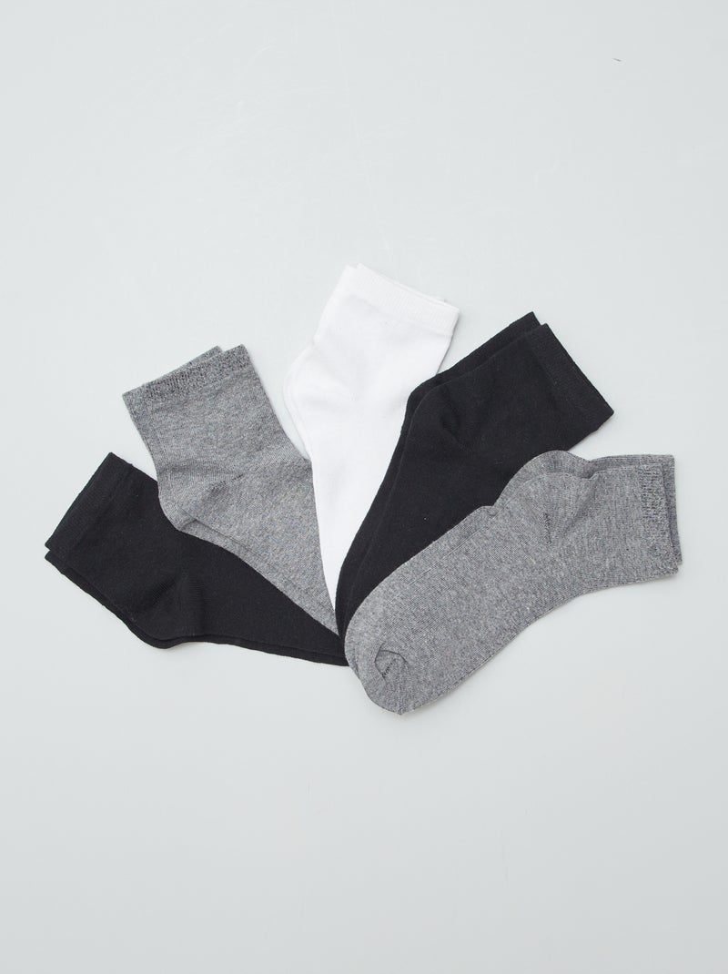 Des chaussettes confortables et indispensables Noir - Kiabi