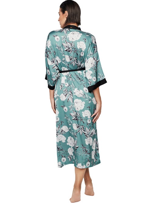 Déshabillé long manches trois quarts malitzia - Kiabi
