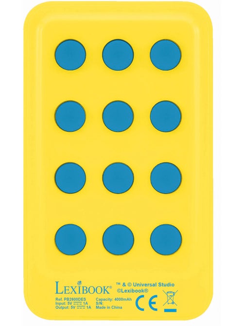 Despicable me stroom bank 4.000 mah met suction cups - Kiabi Despicable me stroom bank 4.000 mah met suction cups - Kiabi