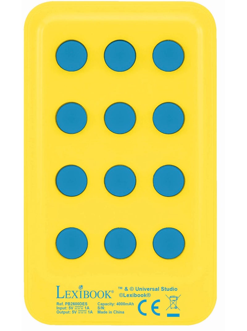 Despicable me stroom bank 4.000 mah met suction cups Geel - Kiabi