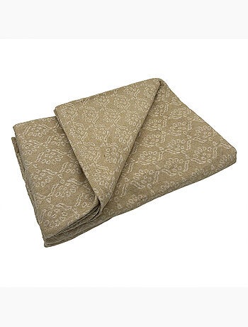Dessus de lit jacquard motif floral