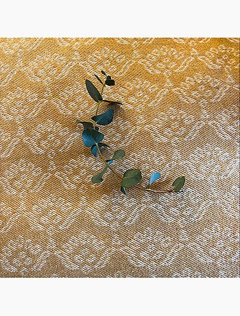 Dessus de lit jacquard motif floral