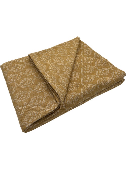 Dessus de lit jacquard motif floral - Kiabi