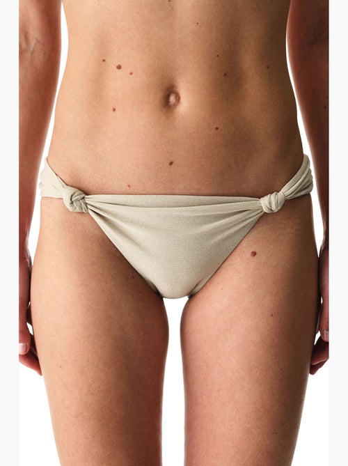 Devon met plooien aan de zijkant, glitter, bikinibroekje met middelhoge taille penti - Kiabi