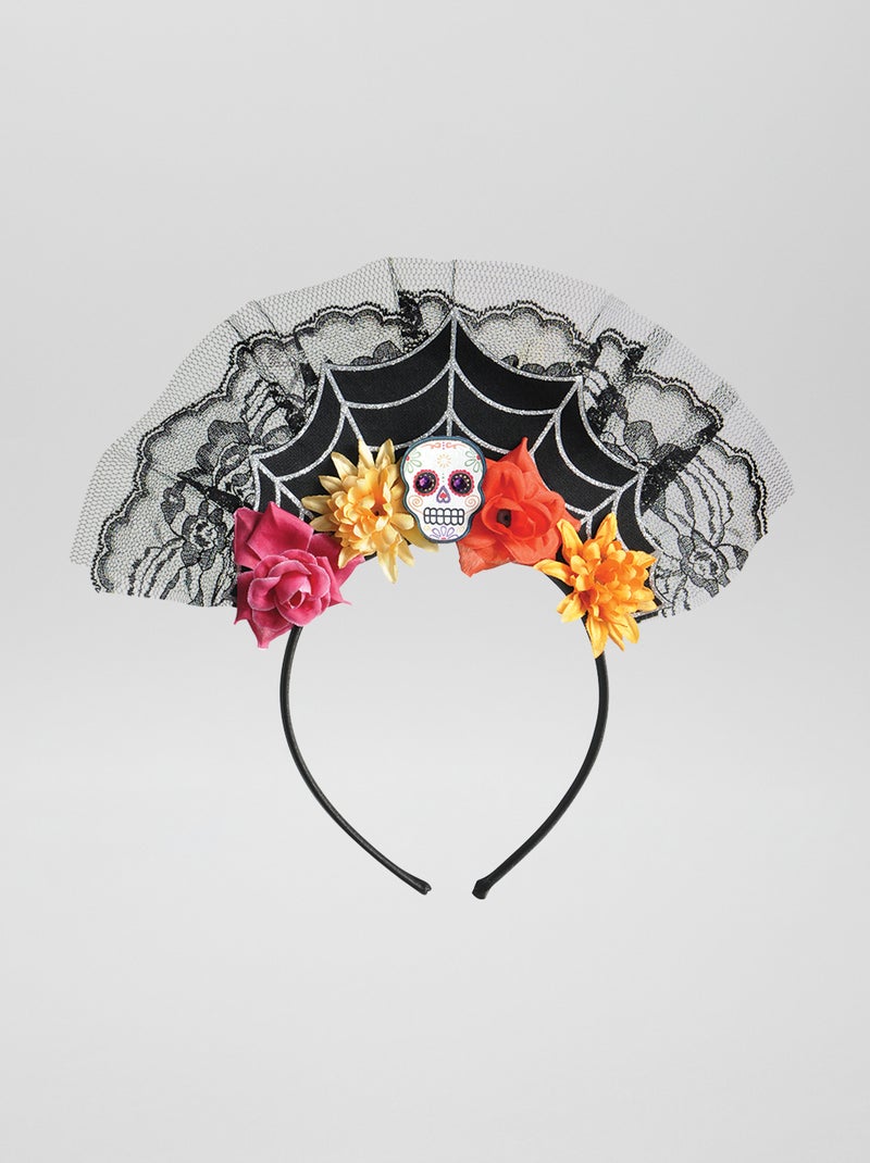 Diadeem 'Dia de los Muertos' ZWART - Kiabi