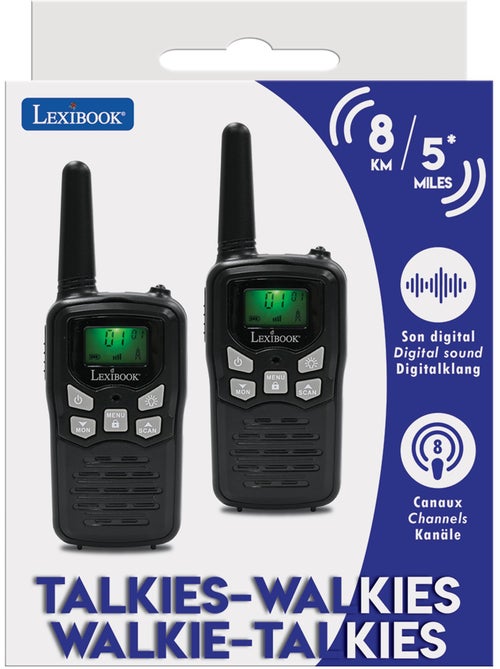 Digitale walkie-talkies tot 5 miles, 8 kanalen - Kiabi Digitale walkie-talkies tot 5 miles, 8 kanalen - Kiabi