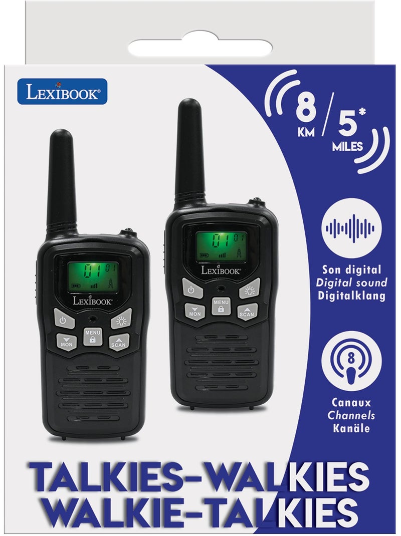 Digitale walkie-talkies tot 5 miles, 8 kanalen N.v.t. - Kiabi