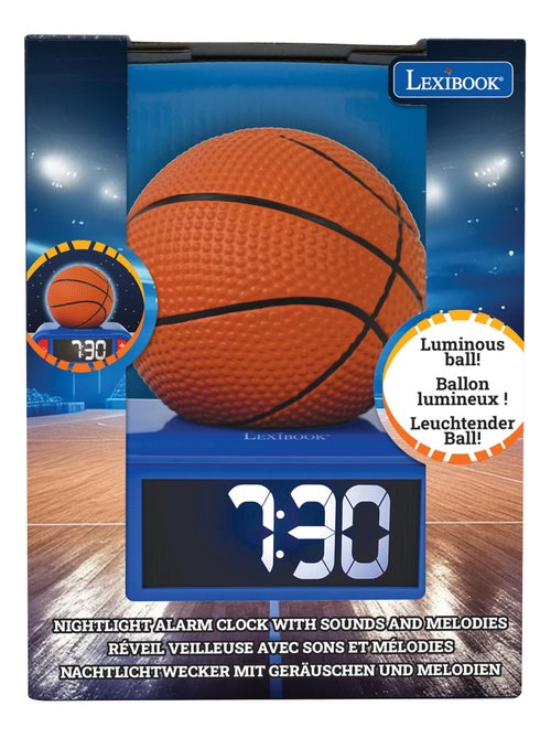 Digitale wekker met 3d basketball nachtlampje en geluidseffecten - Kiabi Digitale wekker met 3d basketball nachtlampje en geluidseffecten - Kiabi