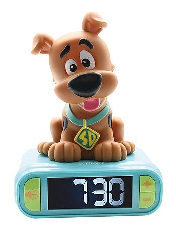 Digitale wekker met scooby doo 3d nachtlampje en geluidseffecten