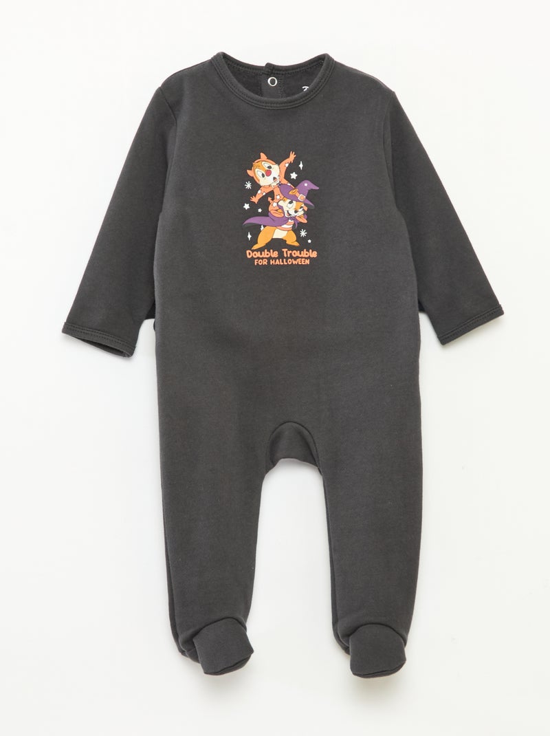 Dik Disney-slaappakje met Knabbel & Babbel Halloween-print Zwart - Kiabi