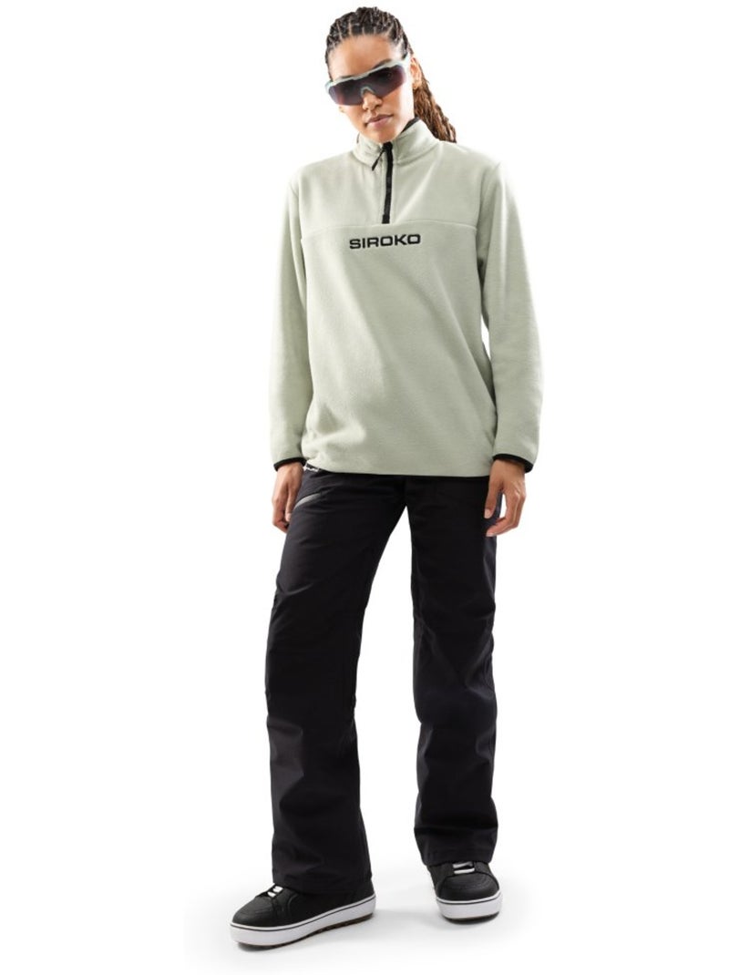 Dikke fleece trui voor dames Groen - Kiabi