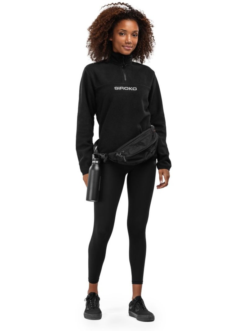 Dikke fleece trui voor dames Zwart - Kiabi