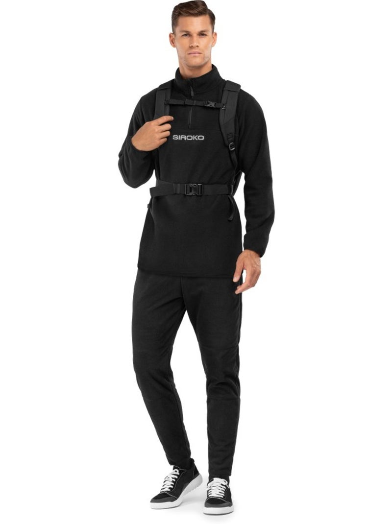 Dikke fleece trui voor heren Zwart - Kiabi