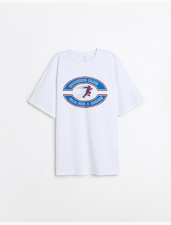 Dikke jersey T-shirt met print, MO Fashion