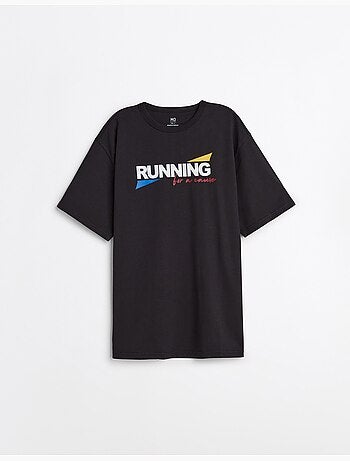 Dikke jersey T-shirt met print, MO Fashion
