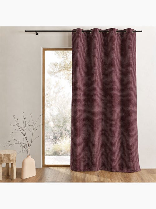 Dikke, lichtdoorlatende gordijnstof in effen jacquard met reliëf - Kiabi Dikke, lichtdoorlatende gordijnstof in effen jacquard met reliëf - Kiabi