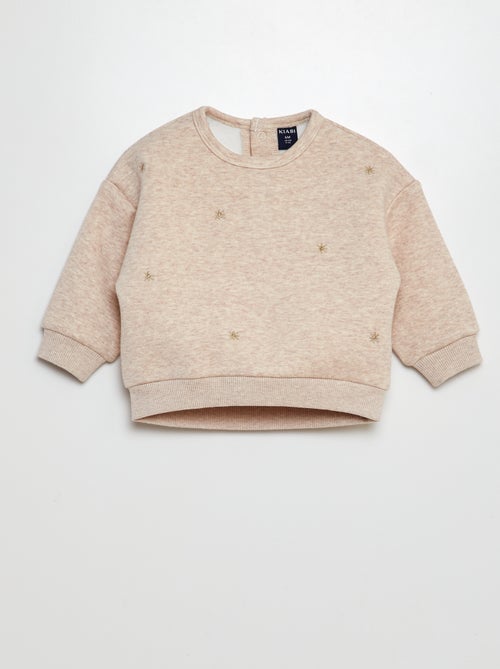 Dikke sweater met sterretjesmotief - Kiabi