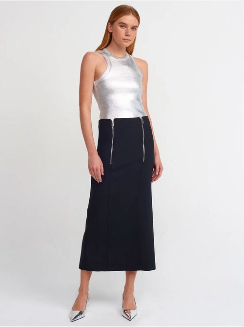 DILVIN Jupe Crayon Midi Taille Haute - Kiabi