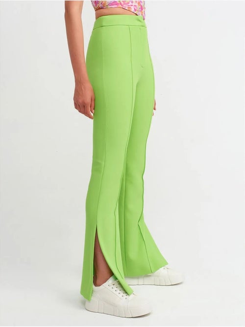 DILVIN Pantalon Évasé Taille Haute Avec Fente - Kiabi DILVIN Pantalon Évasé Taille Haute Avec Fente - Kiabi