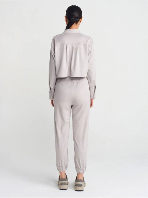 DILVIN Pantalon Jogger Effet Daim - Kiabi DILVIN Pantalon Jogger Effet Daim - Kiabi