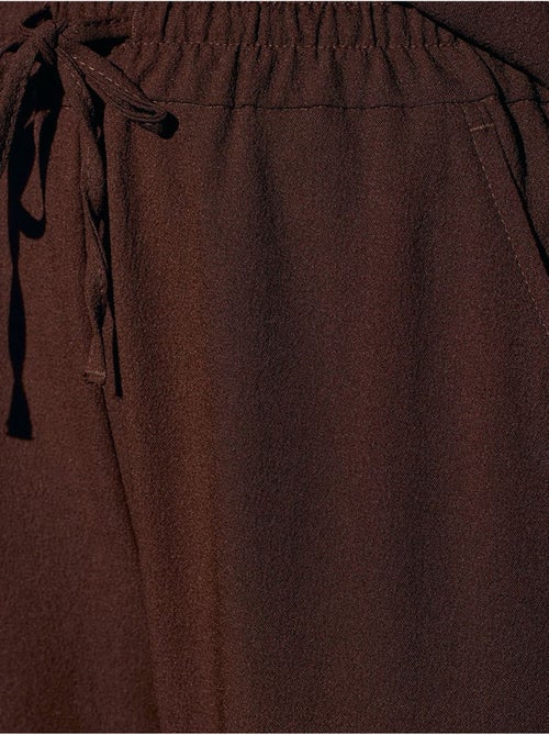 DILVIN Pantalon Large En Crêpe Pour Femme - Kiabi DILVIN Pantalon Large En Crêpe Pour Femme - Kiabi