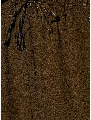 DILVIN Pantalon Large En Crêpe Pour Femme