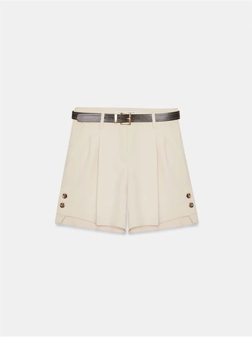 DILVIN Shorts Tailleur En Crêpe À Taille Haute Et Ceinture - Kiabi DILVIN Shorts Tailleur En Crêpe À Taille Haute Et Ceinture - Kiabi