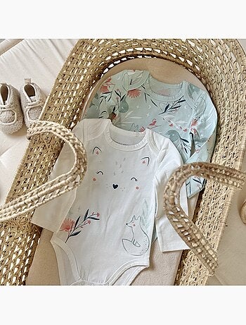 Dina babyrompertjes met lange mouwen, set van 2