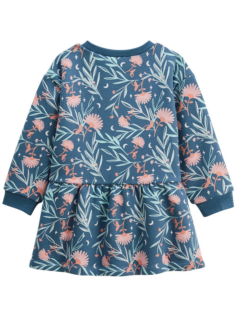 Dina fleece jurk voor kinderen Blauw - Kiabi