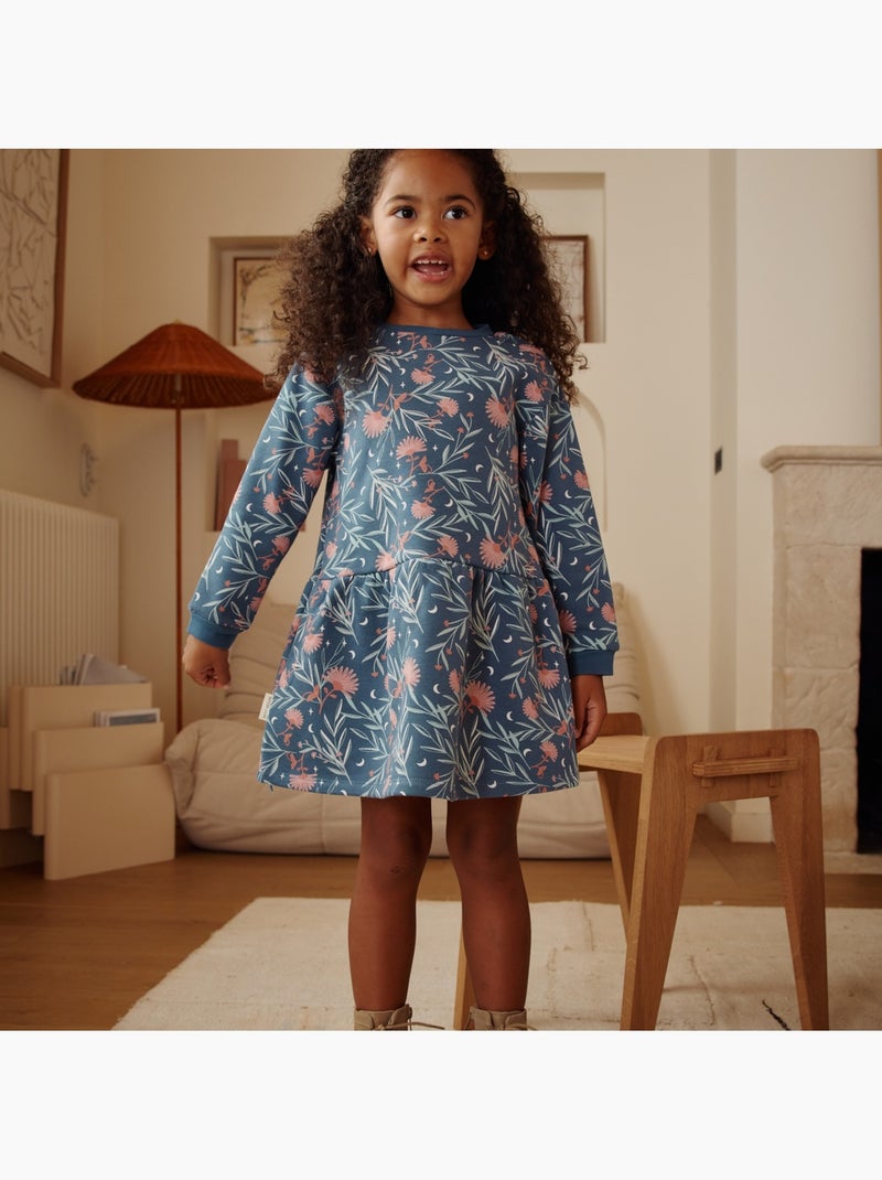 Dina fleece jurk voor kinderen Blauw - Kiabi