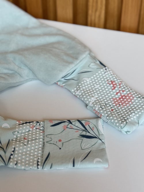 Dina TOG2 velours slaapzak met oprolbare voeten en afneembare hoezen - Kiabi